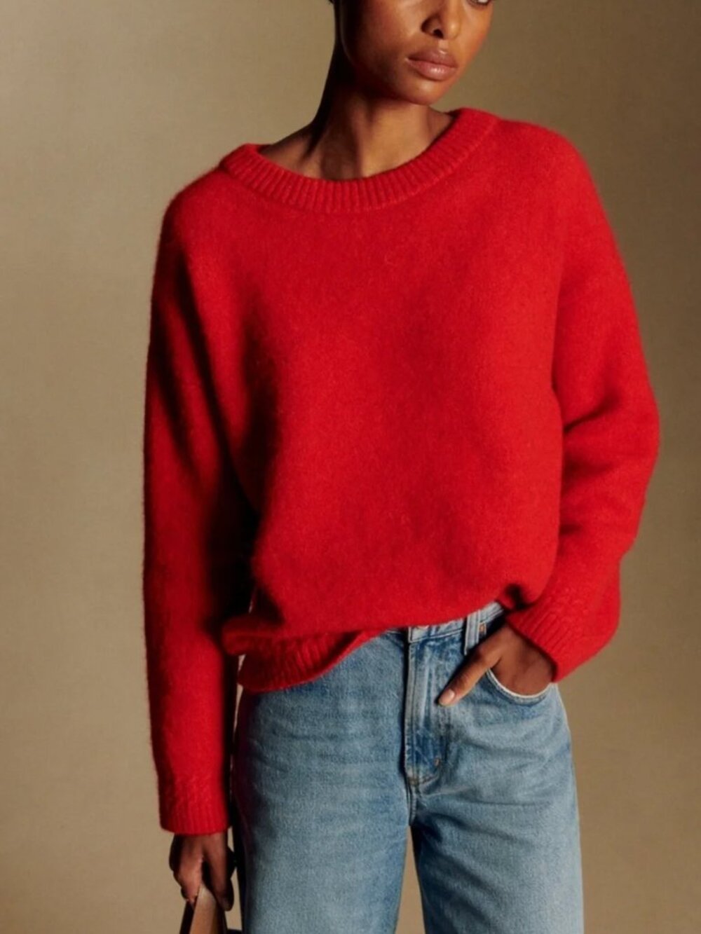 Sezane Amiel Jumper Red S